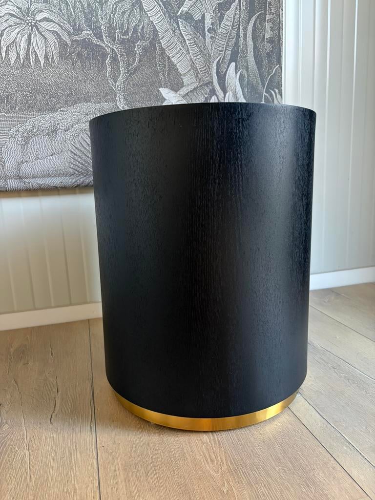 Bijzettafel, Huis en Inrichting, Tafels | Bijzettafels, Rond, Zo goed als nieuw, Ophalen, 45 tot 60 cm