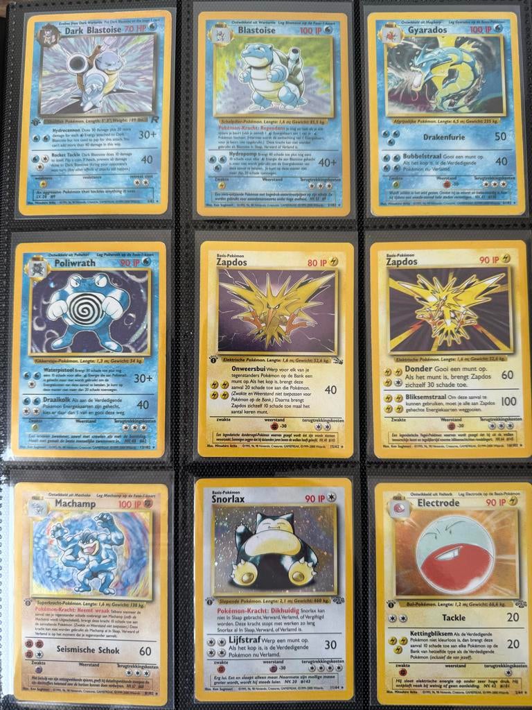 Zeldzame Pokémon Kaarten Collectie - Base Set 1st edition, Ophalen of Verzenden, Gebruikt, Meerdere kaarten