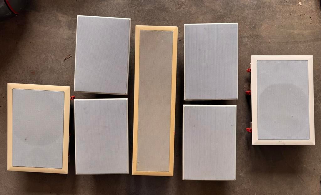 Bowers & wilkins in wall surround set, Audio, Tv en Foto, Luidsprekers, Ophalen of Verzenden, Zo goed als nieuw, 120 watt of meer