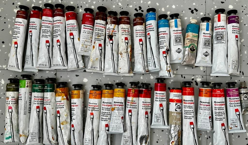 Tubes Olieverf Rowney Georgian, Hobby en Vrije tijd, Ophalen, Zo goed als nieuw, Olieverf