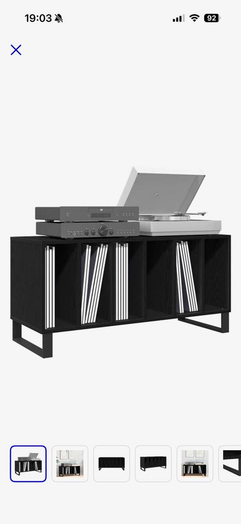 Kast voor platenspeler en lp's, Huis en Inrichting, Kasten | Overige, Ophalen, Nieuw