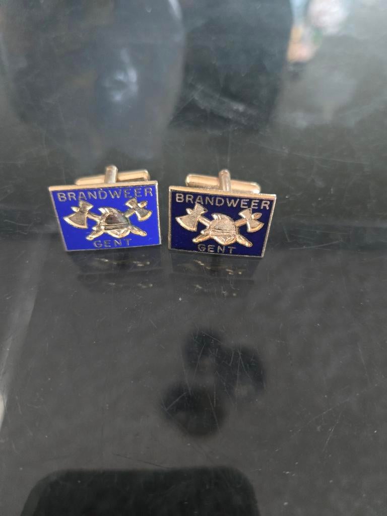 Manchetknopen Brandweer Gent, Ophalen of Verzenden
