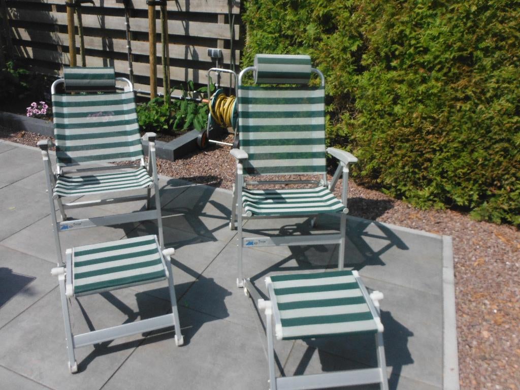 twee zgan Dukdalf Alu Design meerstanden campingstoelen, Caravans en Kamperen, Kampeermeubelen, Ophalen, Zo goed als nieuw, Campingstoel