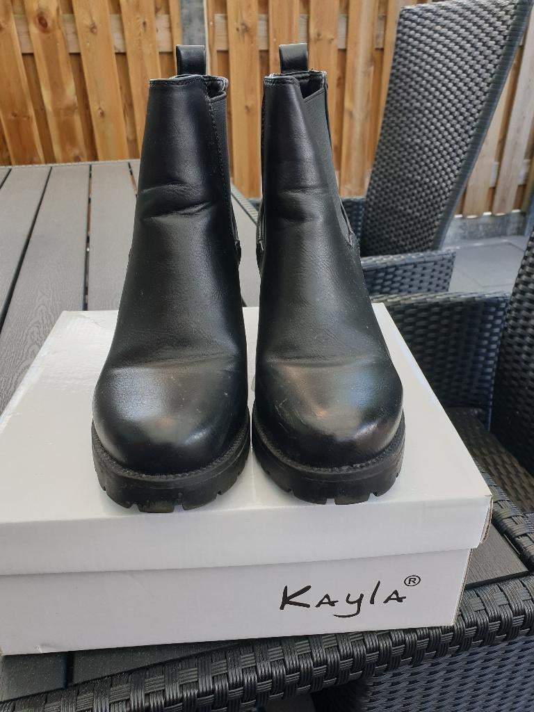 Enkel Laarsjes, Zwart, Lage of Enkellaarzen, Ophalen of Verzenden, Zo goed als nieuw