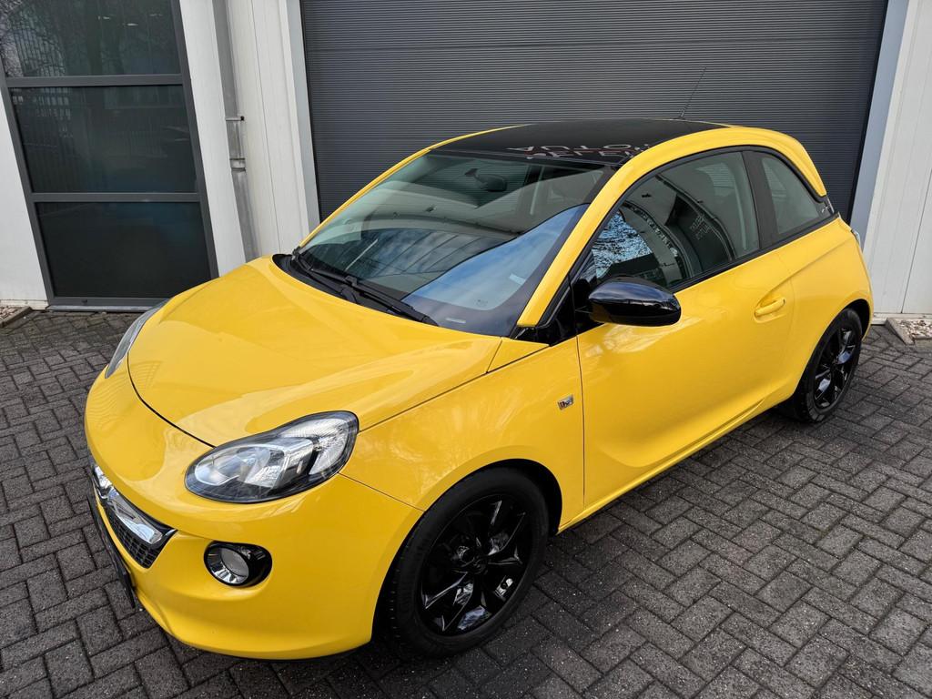 Opel ADAM 1.2 Slam Panoramadak/Cruise Control/Airco/Bluetoot, Voorwielaandrijving, Gebruikt, Zwart, 4 stoelen
