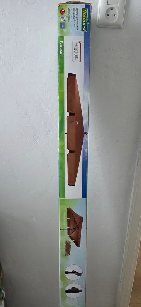 Florabest Parasol - Nieuw in doos - 200x125x180-220cm, Ophalen of Verzenden