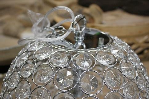 Mooie ronde hanglamp Elize Light & Living glas kristal, Ophalen of Verzenden, Zo goed als nieuw, Glas, Minder dan 50 cm