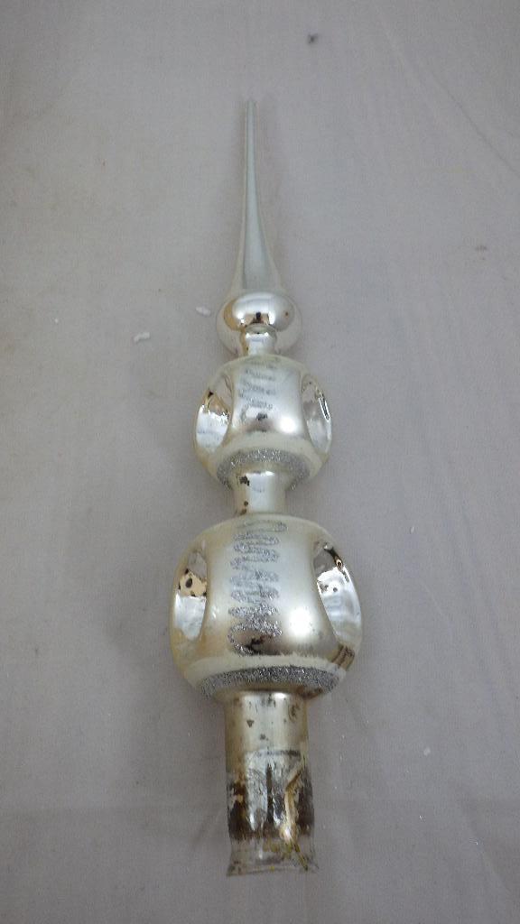 mooie zilverkleurige oude piek, Diversen, Kerst, Ophalen of Verzenden, Gebruikt