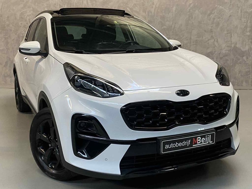 Kia Sportage 1.6 T-GDI Black Edition /Pano /Camera /Automaat, Auto's, Kia, 15 km/l, Gebruikt, 4 cilinders, Wit