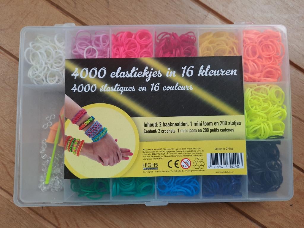 Loombandjes Elastiekjes in 16 kleuren, Ophalen of Verzenden, Knutselwerk