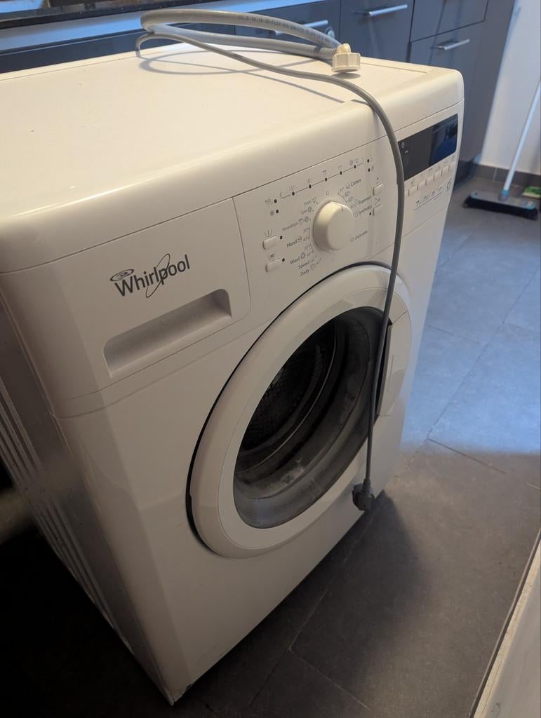 Whirlpool AWO/D 7114 Wasmachine - Goed Werkend, Witgoed en Apparatuur, Ophalen, Gebruikt, 1200 tot 1600 toeren, 85 tot 90 cm