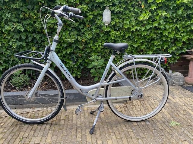 Damesfiets Gazelle Bloom met voor rek, Ophalen, Gebruikt, Versnellingen, 50 tot 53 cm