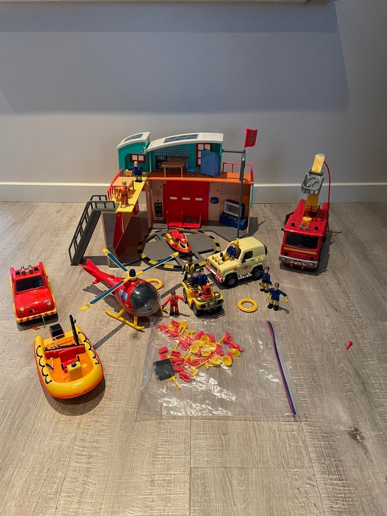 Uitgebreide set van brandweerman sam, Ophalen, Zo goed als nieuw