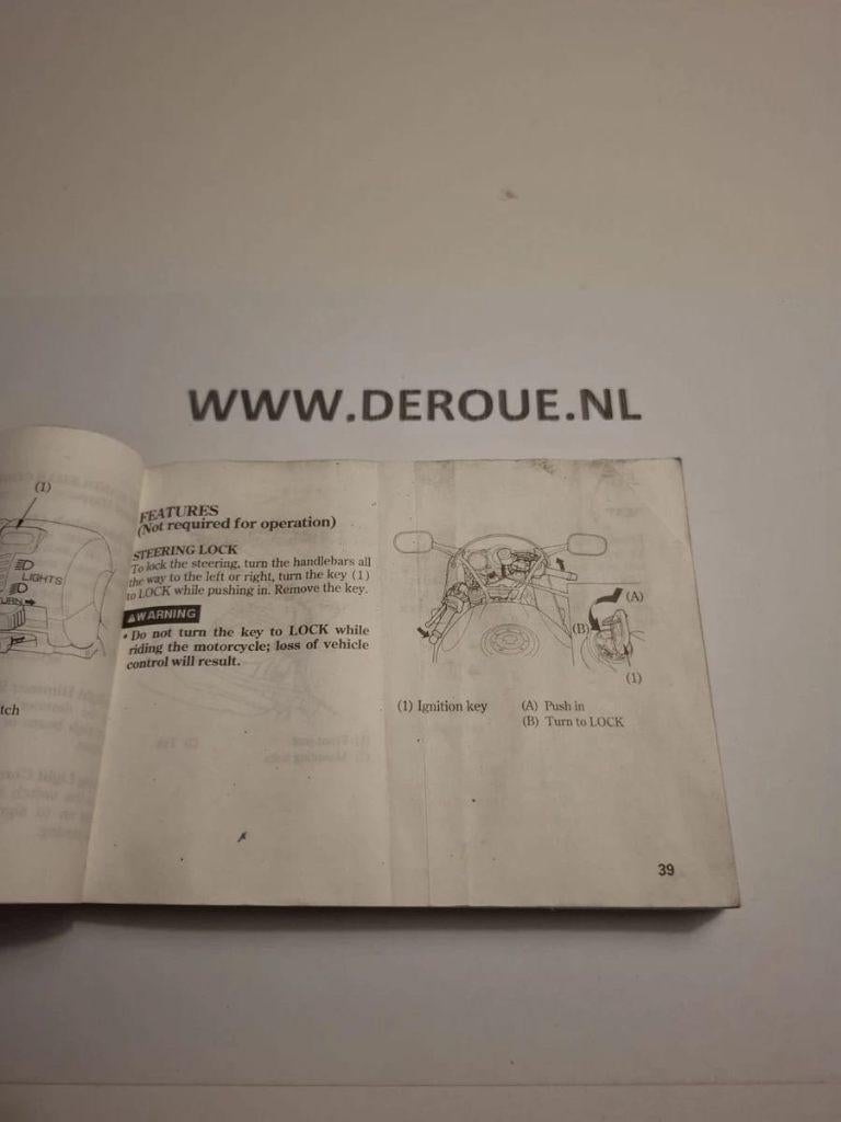 65 0WNERS MANUAL HONDA CBR900RR FIREBLADE  USED, Ophalen of Verzenden, Honda