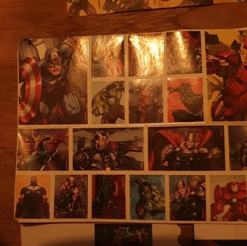 Marvel Avengers Stickers, Ophalen of Verzenden, Gebruikt, Stickers en Plaatjes