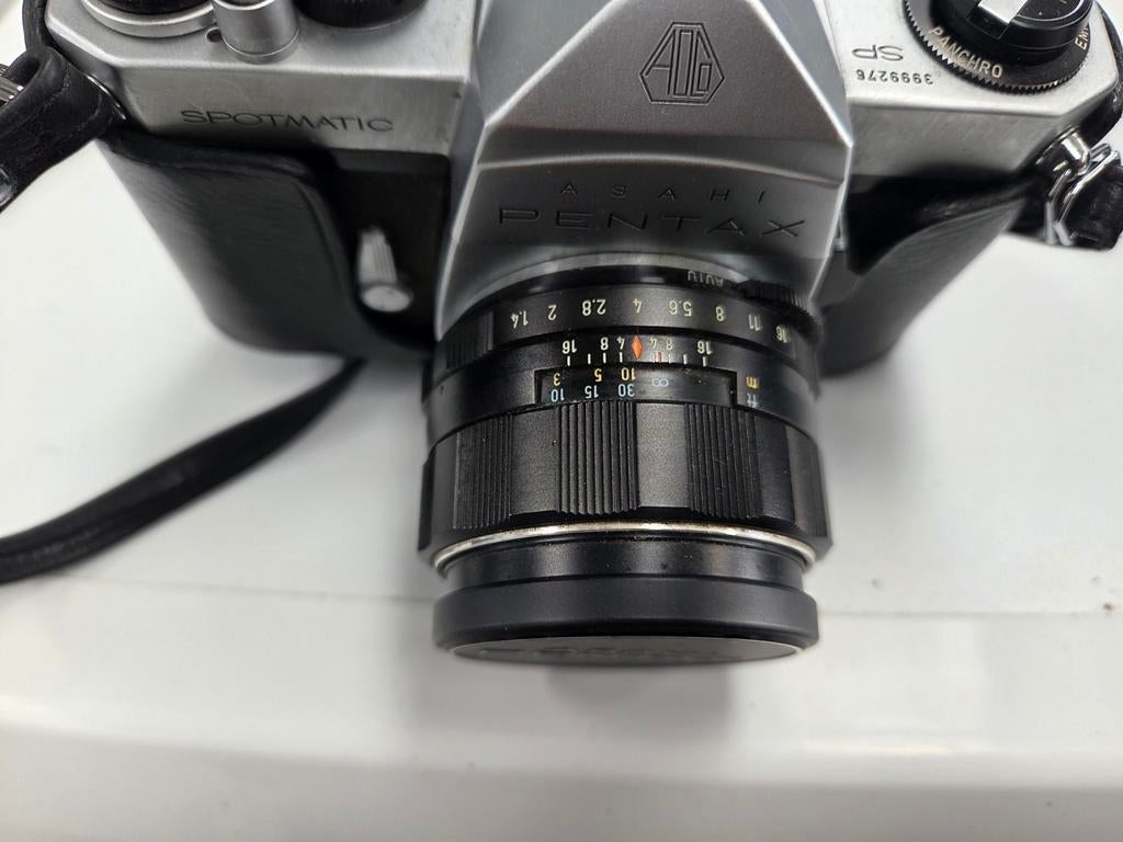 Asahi Pentax Spotmatic analoge camera met lenzen, Ophalen of Verzenden