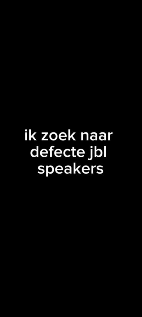 Gezocht JBL speakers DEFECT voor reperatie, Ophalen, JBL, Overige typen, Niet werkend