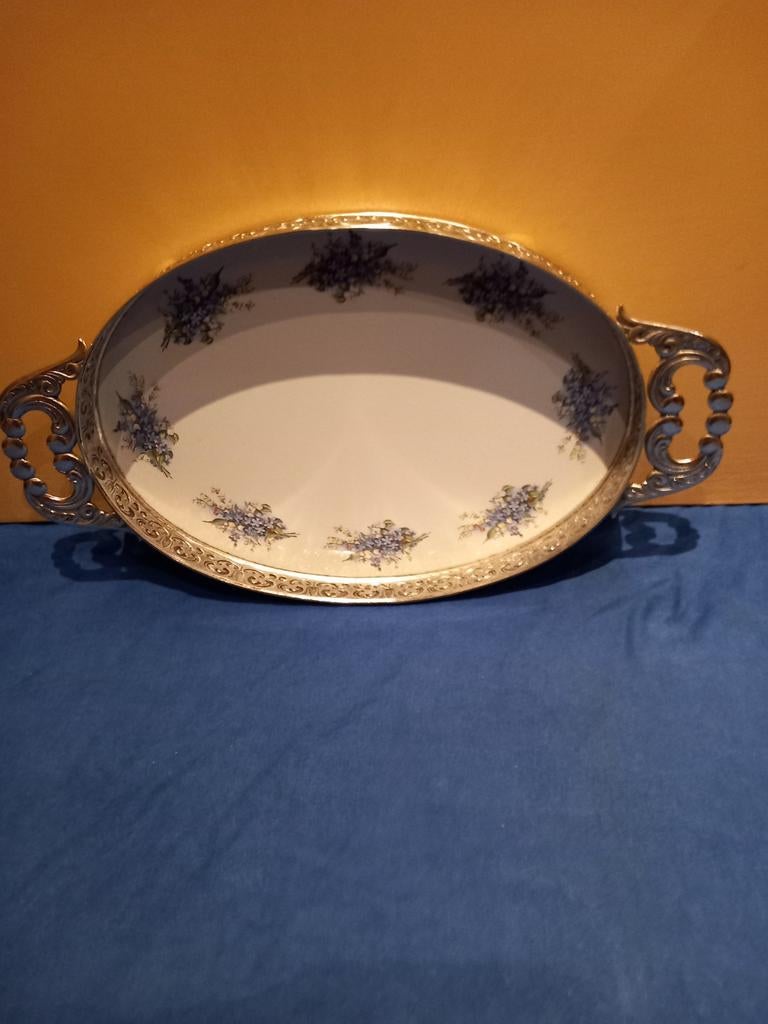 Pako Rhenen vergeet-mij-niet serveerblad nr 3, Antiek en Kunst, Ophalen of Verzenden