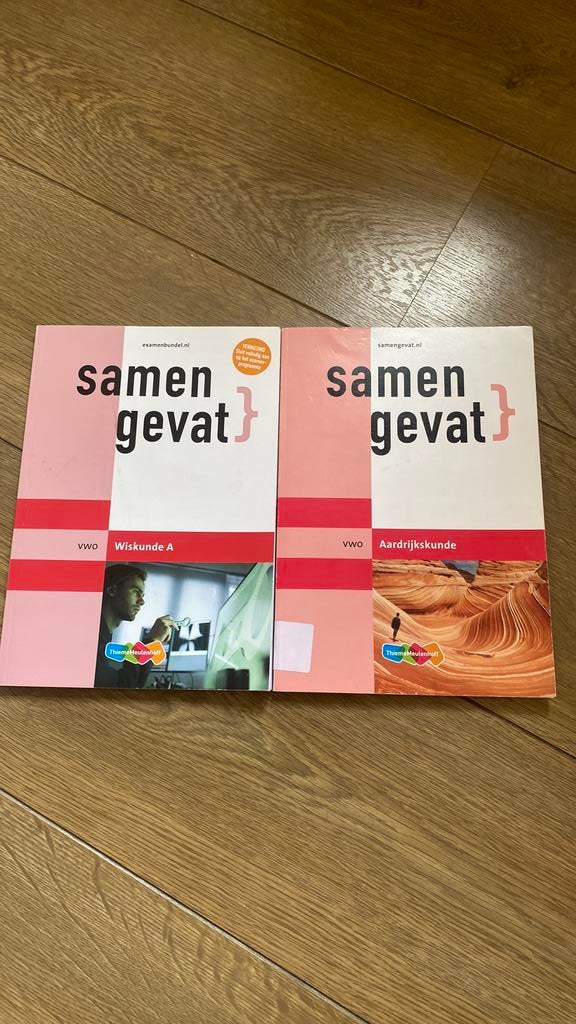 Samengevat aardrijkskunde en wiskunde A vwo, Ophalen of Verzenden, Zo goed als nieuw, VWO, Wiskunde A