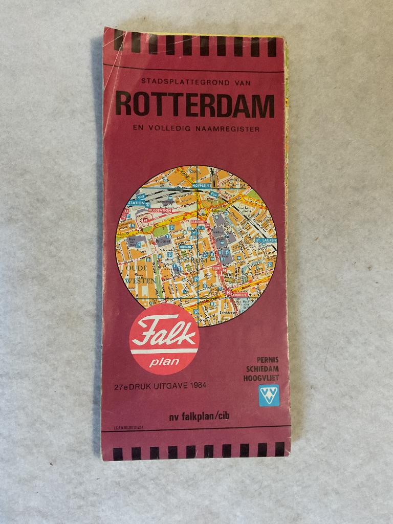 Falkplan stadsplattegrond. Rotterdam, Boeken, Atlassen en Landkaarten, Ophalen of Verzenden, 1800 tot 2000, Nederland, Landkaart