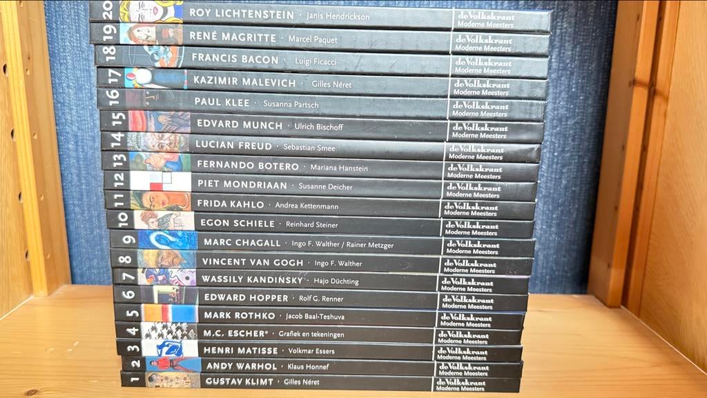 De Volkskrant Moderne Meesters - Complete Serie (20 delen), Boeken, Ophalen of Verzenden, Zo goed als nieuw, Overige onderwerpen