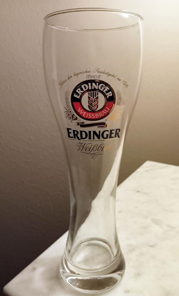 3 Erdinger Weisßier glazen 0,3L., Verzamelen, Ophalen of Verzenden, Zo goed als nieuw, Glas of Glazen, Overige merken