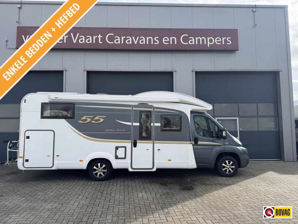 Bürstner Fifty Five 726 G ENKELE BEDDEN Bearlock, Fiat, Bedrijf, Bürstner, Half-integraal