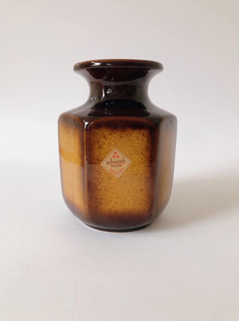 VINTAGE BRUINE WEST GERMANY VAAS | SCHEURICH (297-16), Ophalen of Verzenden