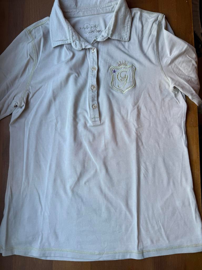 Girlsgolf shirt maat L beige, Beige, Maat 42/44 (L), Ophalen of Verzenden, Lange mouw