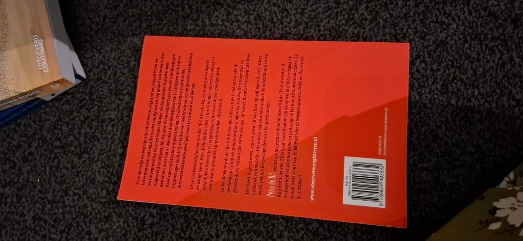 Observeren, registreren, rapporteren en interpreteren, Boeken, Studieboeken en Cursussen, Ophalen of Verzenden