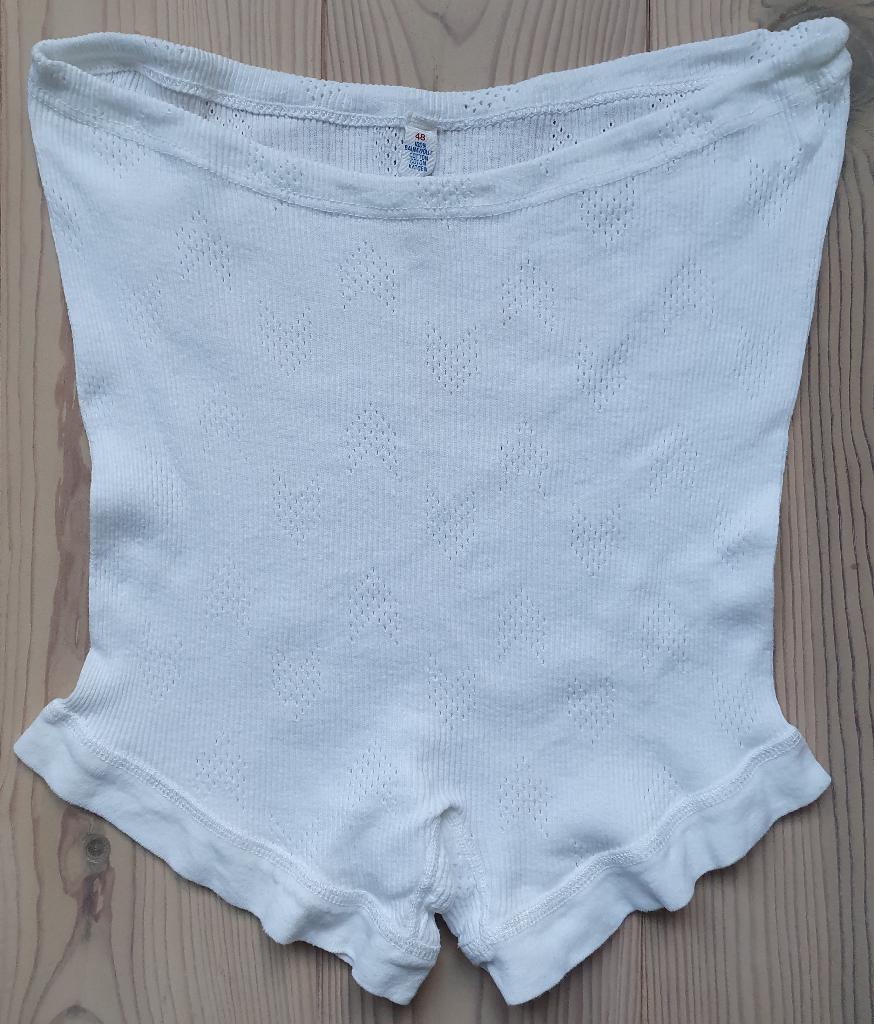 damesonderbroek voor senioren: hoge taille & pijpjes, mt 48, Kleding | Dames, Verzenden, Wit, Broekje of Short