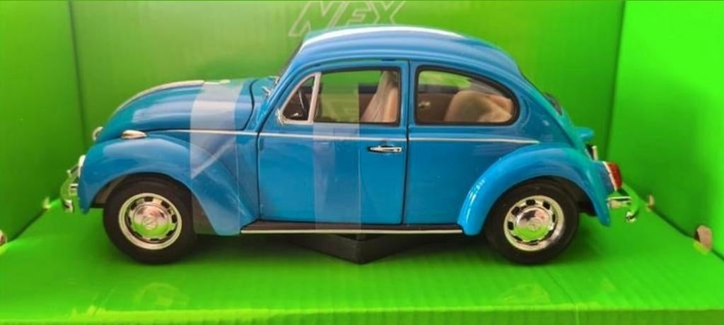 Welly Volkswagen Kever T1 classic 1950 blauw nieuw in doos, Ophalen of Verzenden, Nieuw, Auto, Welly