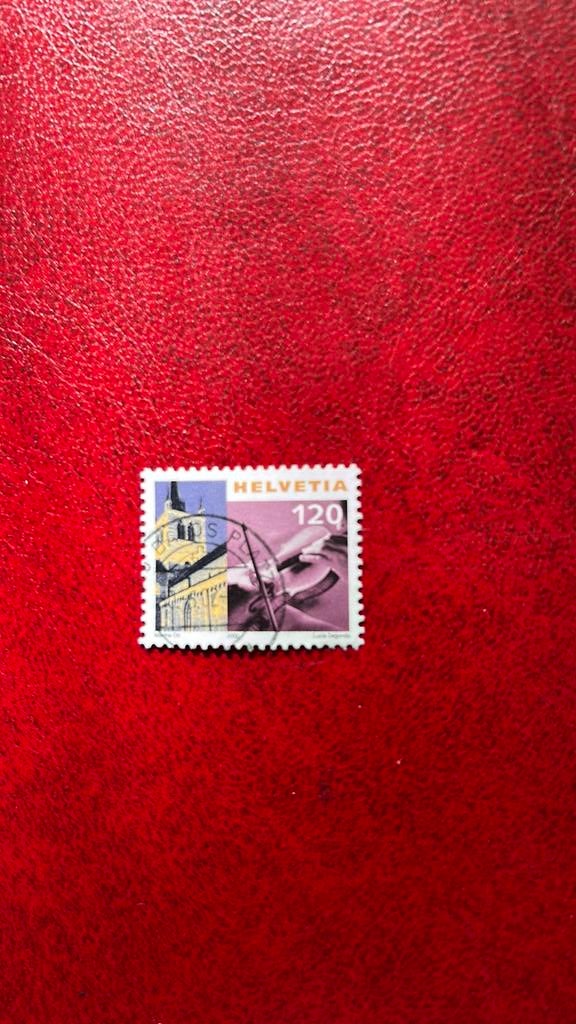 Zwiterland 2000 kerk viool 120, Postzegels en Munten, Verzenden, Gestempeld