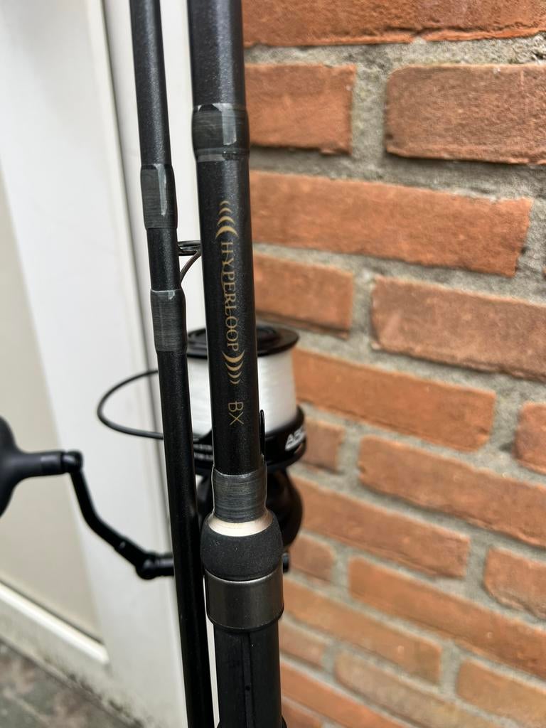Shimano Hyperloop BX 12ft 2,5lb + Molens, Watersport en Boten, Hengelsport | Karpervissen, Ophalen, Zo goed als nieuw, Complete set