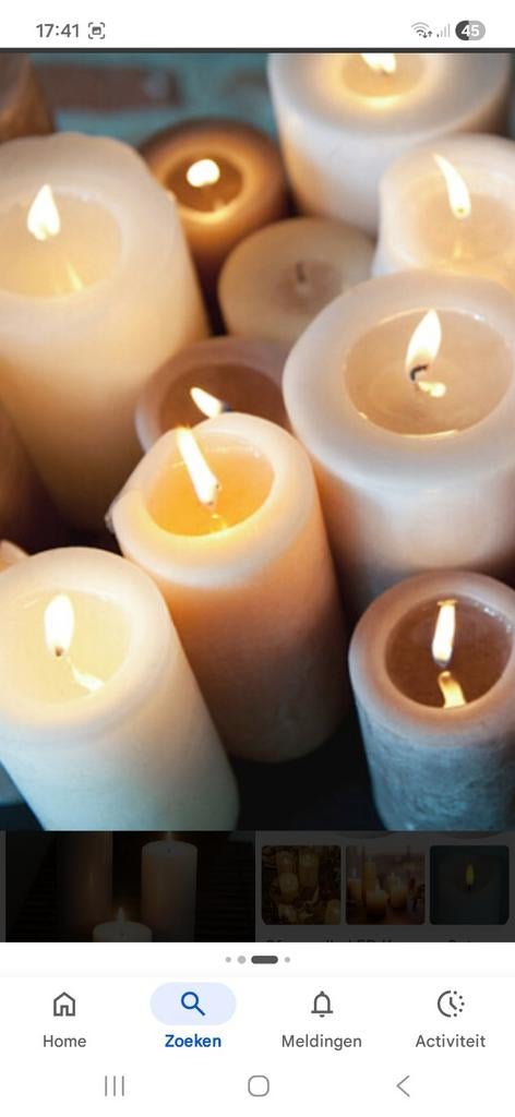 Gezocht: Kaarsen, kaarsvet en kaarsenresten, Ophalen, Overige materialen, Crème, Gebruikt
