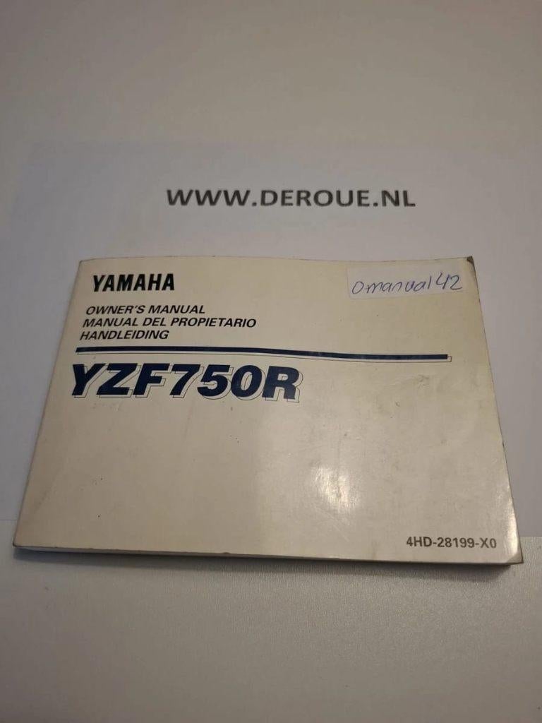 42 0WNERS MANUAL YAMAHA YZF750R 1992 USED PRODUCT, Ophalen of Verzenden, Yamaha