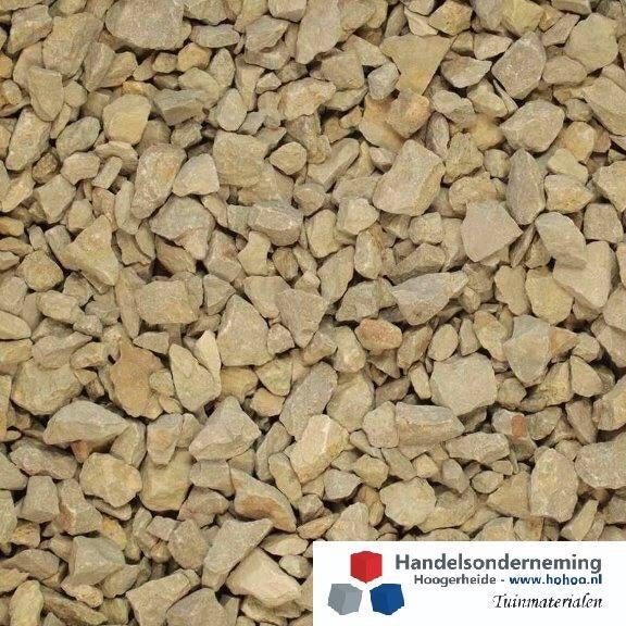 Dolomiet split okergeel beige siersplit looppad oprit deco, Tuin en Terras, Overige materialen, Verzenden, Nieuw, Split