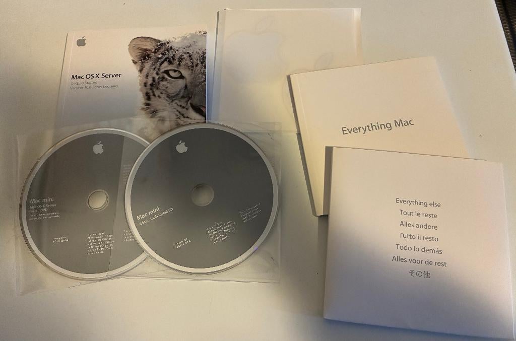 Apple Mac Osx Server 10.6 Snow Leopard, Computers en Software, Besturingssoftware, Ophalen of Verzenden, Zo goed als nieuw, MacOS