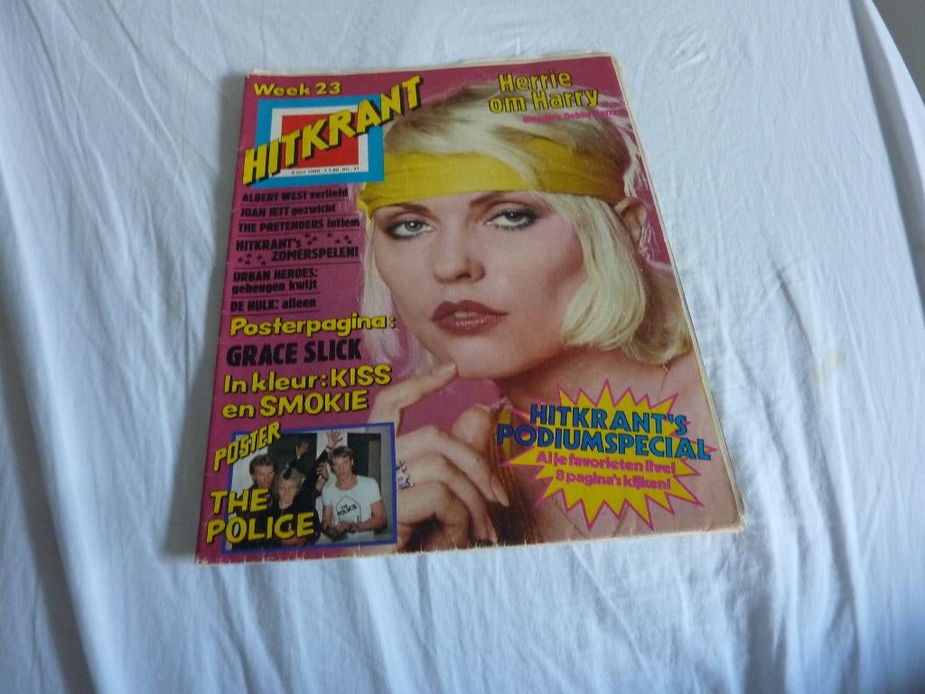 HITKRANT 1980-BLONDIE-KISS-DOLLY DOTS-PODIUM SPECIAL-POLICE, Verzenden, 1980 tot heden, Tijdschrift