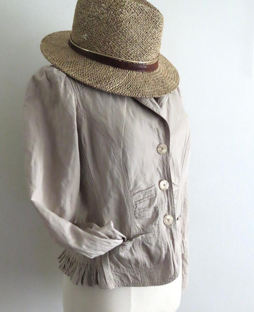 Caroline Biss, Katoenen jasje in actuele snit en kleur mt 44, Overige kleuren, Verzenden, Maat 42/44 (L), Zo goed als nieuw