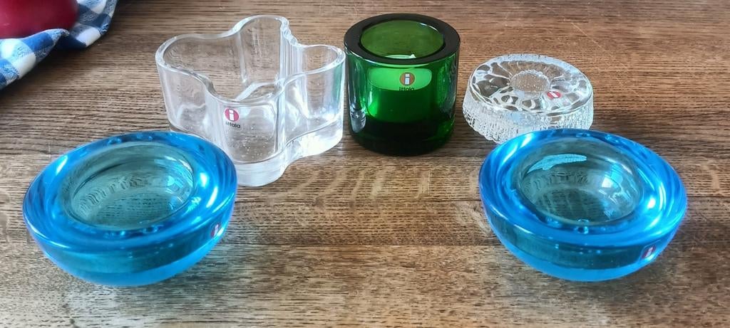 5x Iittala kandelaars kivi ballo etc, Ophalen of Verzenden, Zo goed als nieuw, Overige materialen, Minder dan 25 cm