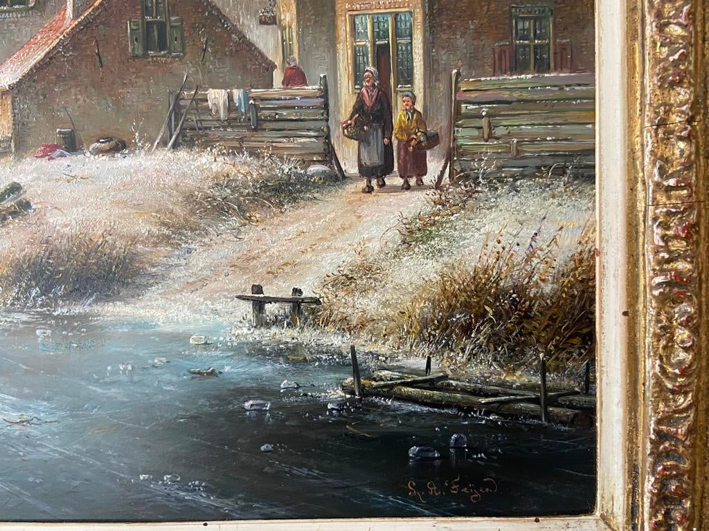 Uit particuliere verzameling div. Hollandse Meesters, Antiek en Kunst, Kunst | Schilderijen | Klassiek, Ophalen of Verzenden