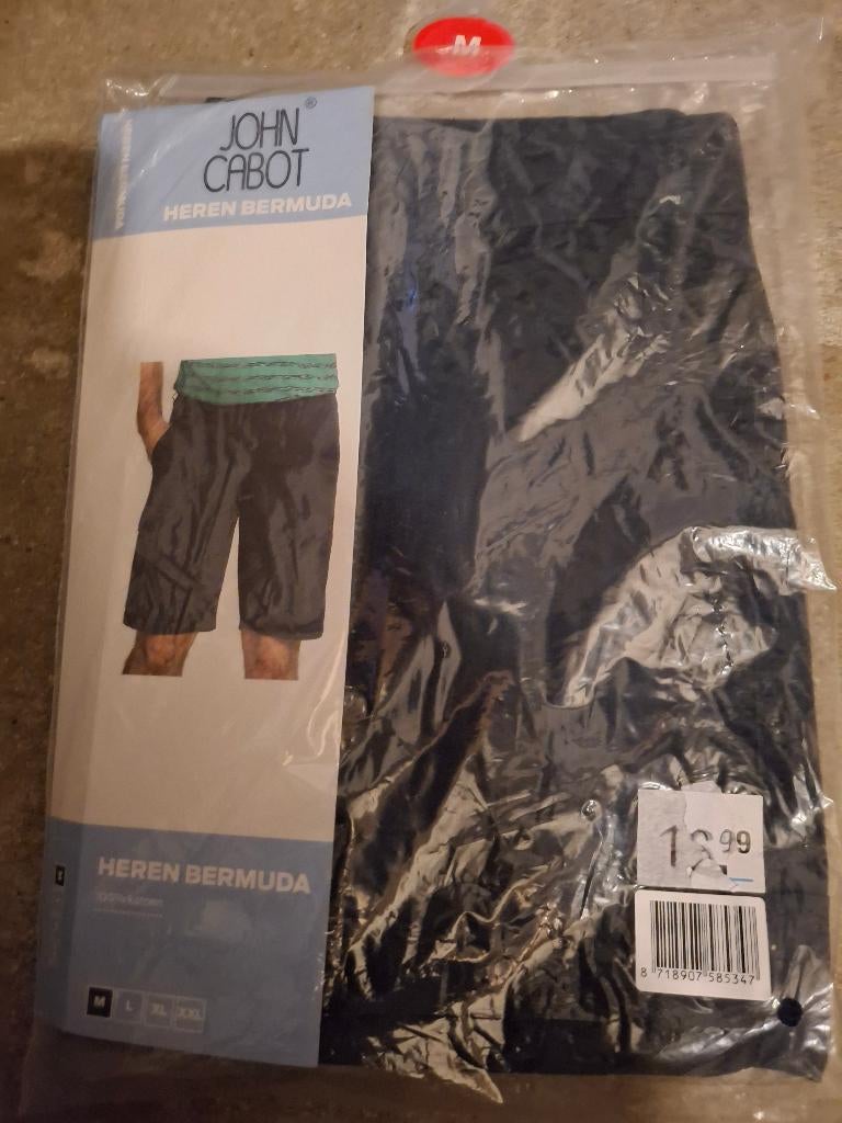 Heren bermuda john cabot maat m. Nieuw, donkerblauw, Ophalen of Verzenden, Nieuw, Maat 48/50 (M), Blauw