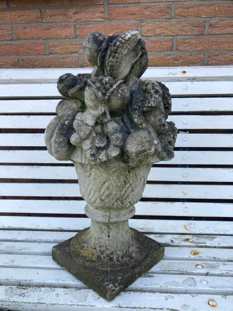 Betonnen tuin ornament met fruitmotief, Ophalen, Gebruikt, Beton, Overige typen