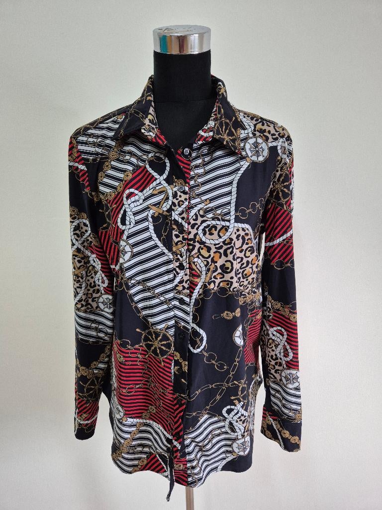 Top82 - Mooie Studio Anneloes blouse maat XL (1), Ophalen of Verzenden, Zo goed als nieuw, Maat 46/48 (XL) of groter, Blauw