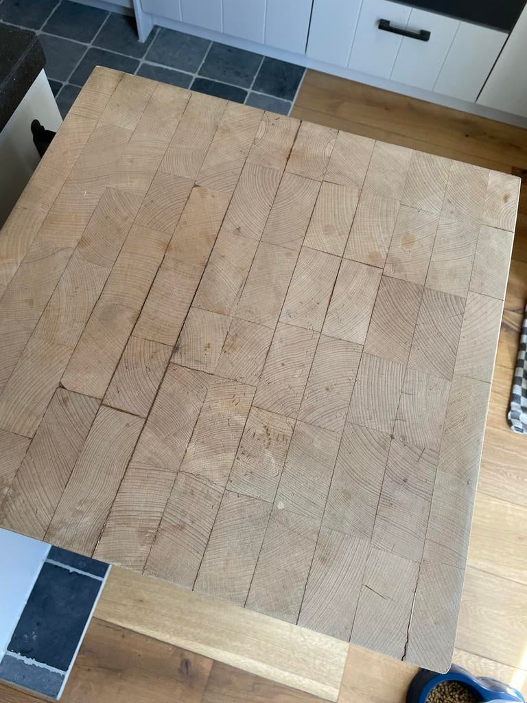 Hakblok op wielen - 50x50x97 cm, Ophalen, Overige typen, Hout, Zo goed als nieuw