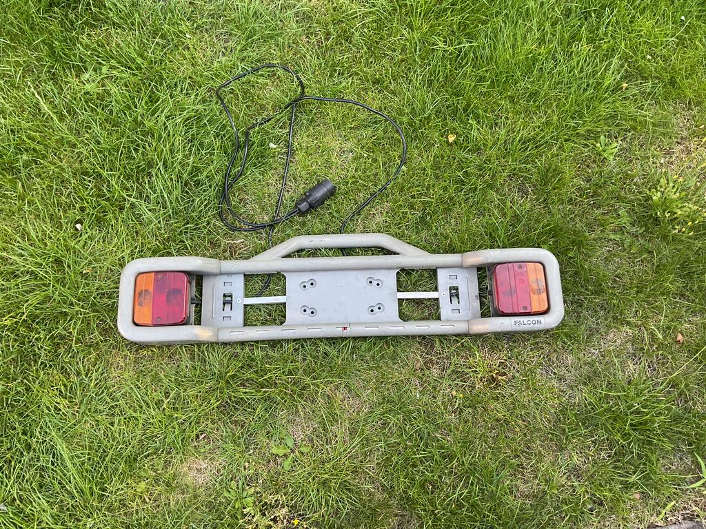 Spinder falcon lichtbalk verlichting fietsendrager aanhanger, Ophalen of Verzenden, Gebruikt