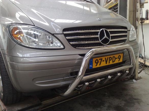 Mercedes-Benz Vito W639 (na 2003) Chrome voorgrillset RVS, Niet ingevuld, Niet ingevuld, Niet ingevuld
