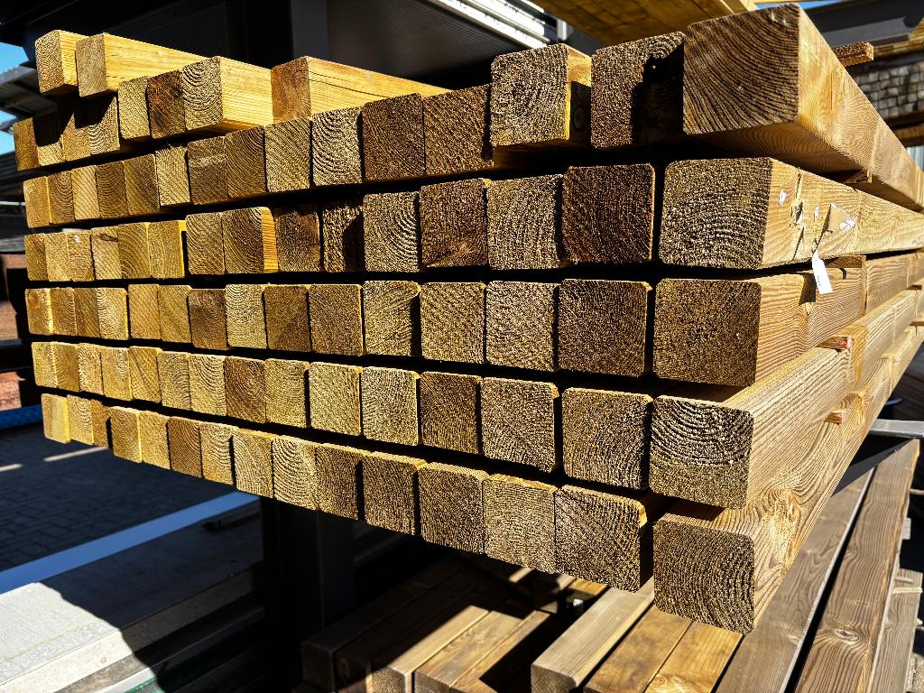 Tuinpaal, geimpregneerd, 270cm x 65x65mm €12,50 p/s, Ophalen, Nieuw, 180 tot 250 cm, Palen