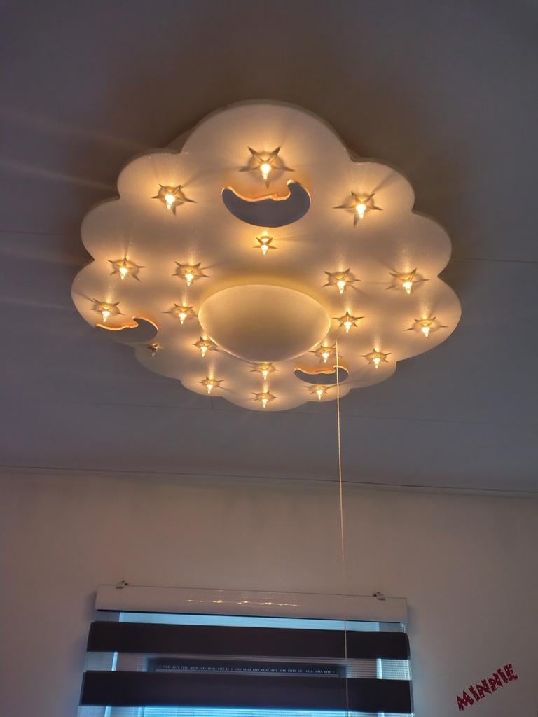 Plafonnière voor baby/kinderkamer - Sterren en Maan, Ophalen of Verzenden